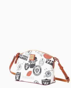 Dooney & Bourke Game Day Ready|Printed Fabric<NFL Suki Crossbody RAIDERS