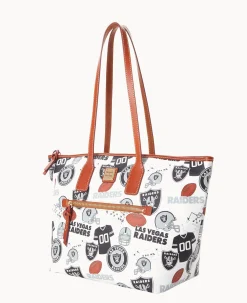 Dooney & Bourke Game Day Ready|Printed Fabric<NFL Tote RAIDERS