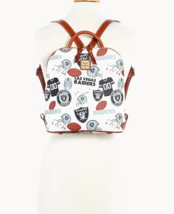 Dooney & Bourke Game Day Ready|Printed Fabric<NFL Zip Pod Backpack RAIDERS