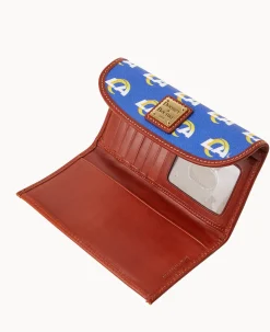 Dooney & Bourke Grab and Go|Clutches<NFL Continental Clutch RAMS