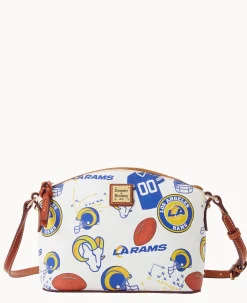 Dooney & Bourke Game Day Ready|Printed Fabric<NFL Suki Crossbody Rams