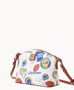 Dooney & Bourke Game Day Ready|Printed Fabric<NFL Suki Crossbody Rams