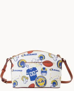 Dooney & Bourke Game Day Ready|Printed Fabric<NFL Suki Crossbody Rams