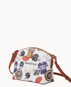 Dooney & Bourke Game Day Ready|Printed Fabric<NFL Suki Crossbody RAVENS