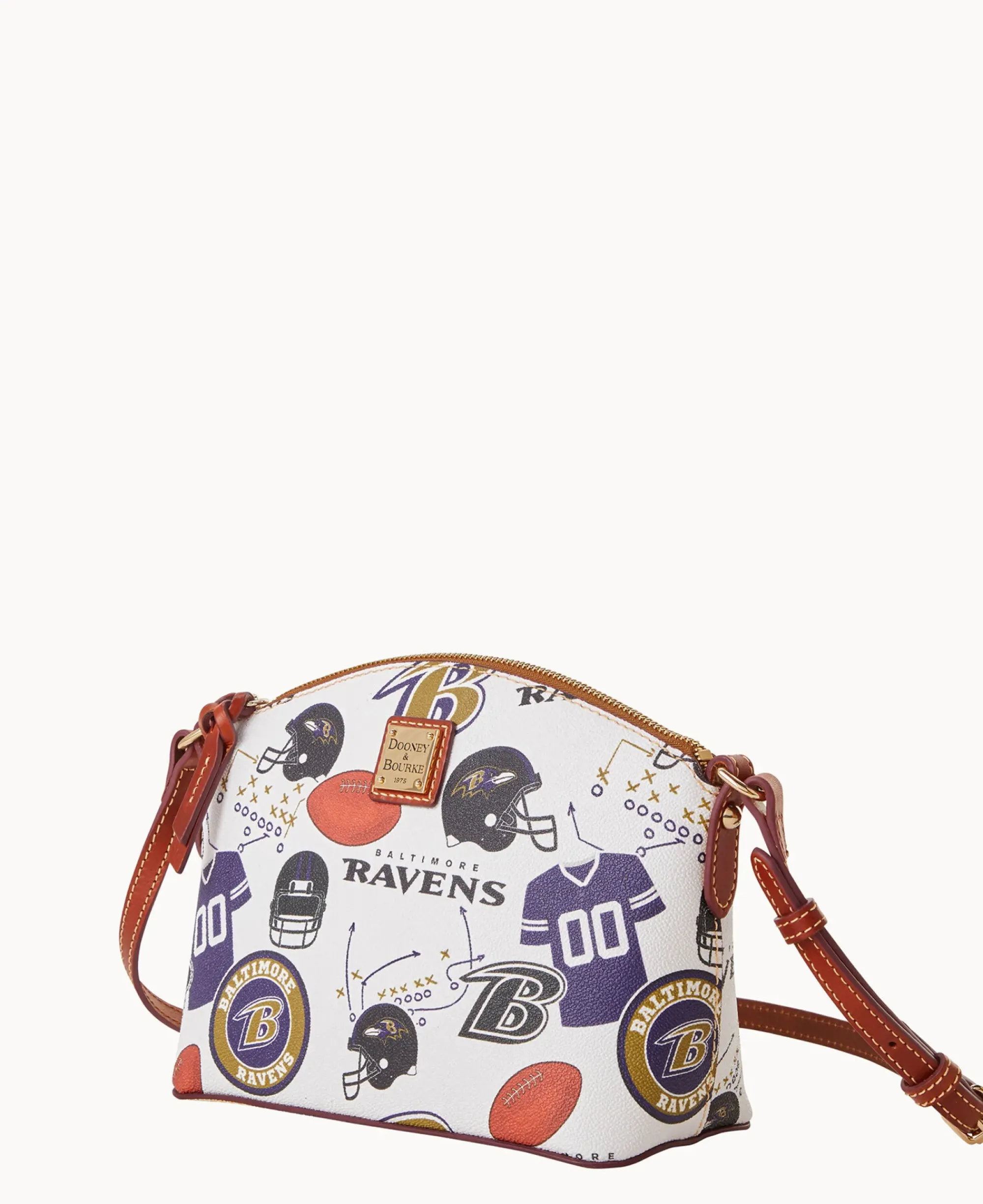 Dooney & Bourke Game Day Ready|Printed Fabric<NFL Suki Crossbody RAVENS