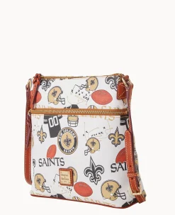 Dooney & Bourke Game Day Ready|Printed Fabric<NFL Crossbody SAINTS