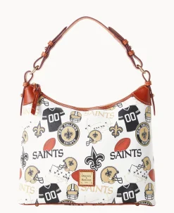 Dooney & Bourke Game Day Ready|Printed Fabric<NFL Hobo Saints