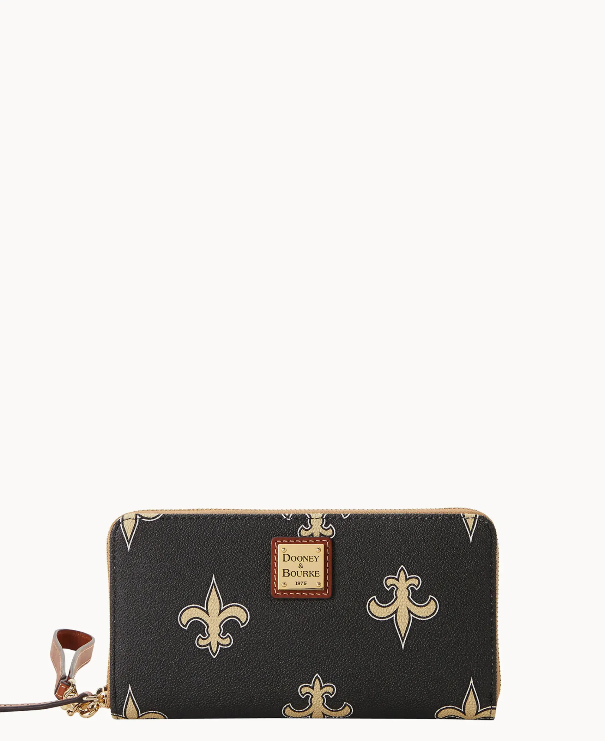 Dooney & Bourke Grab and Go|Wristlets<NFL Large Zip Around Wristlet Saints