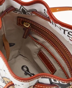 Dooney & Bourke Game Day Ready|Printed Fabric<NFL Small Drawstring SAINTS