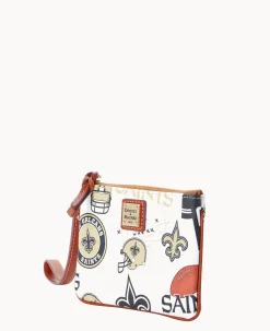 Dooney & Bourke Grab and Go|Wristlets<NFL Stadium Wristlet SAINTS