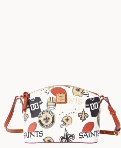 Dooney & Bourke Game Day Ready|Printed Fabric<NFL Suki Crossbody SAINTS