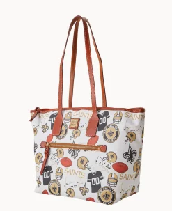 Dooney & Bourke Printed Fabric|Shoulder Bags<NFL Tote SAINTS