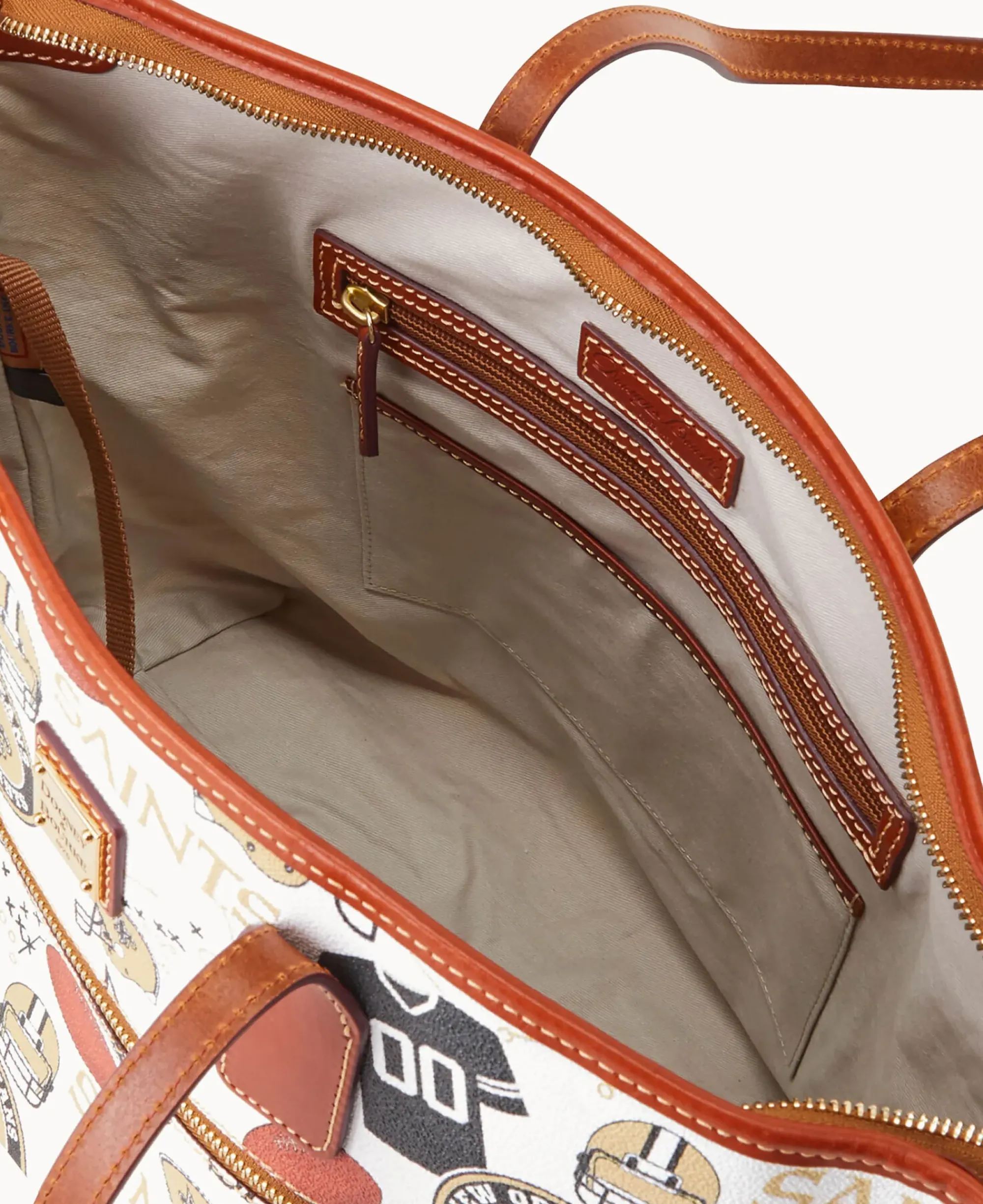 Dooney & Bourke Printed Fabric|Shoulder Bags<NFL Tote SAINTS