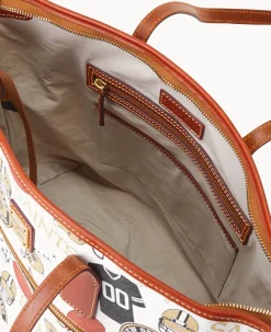 Dooney & Bourke Printed Fabric|Shoulder Bags<NFL Tote SAINTS