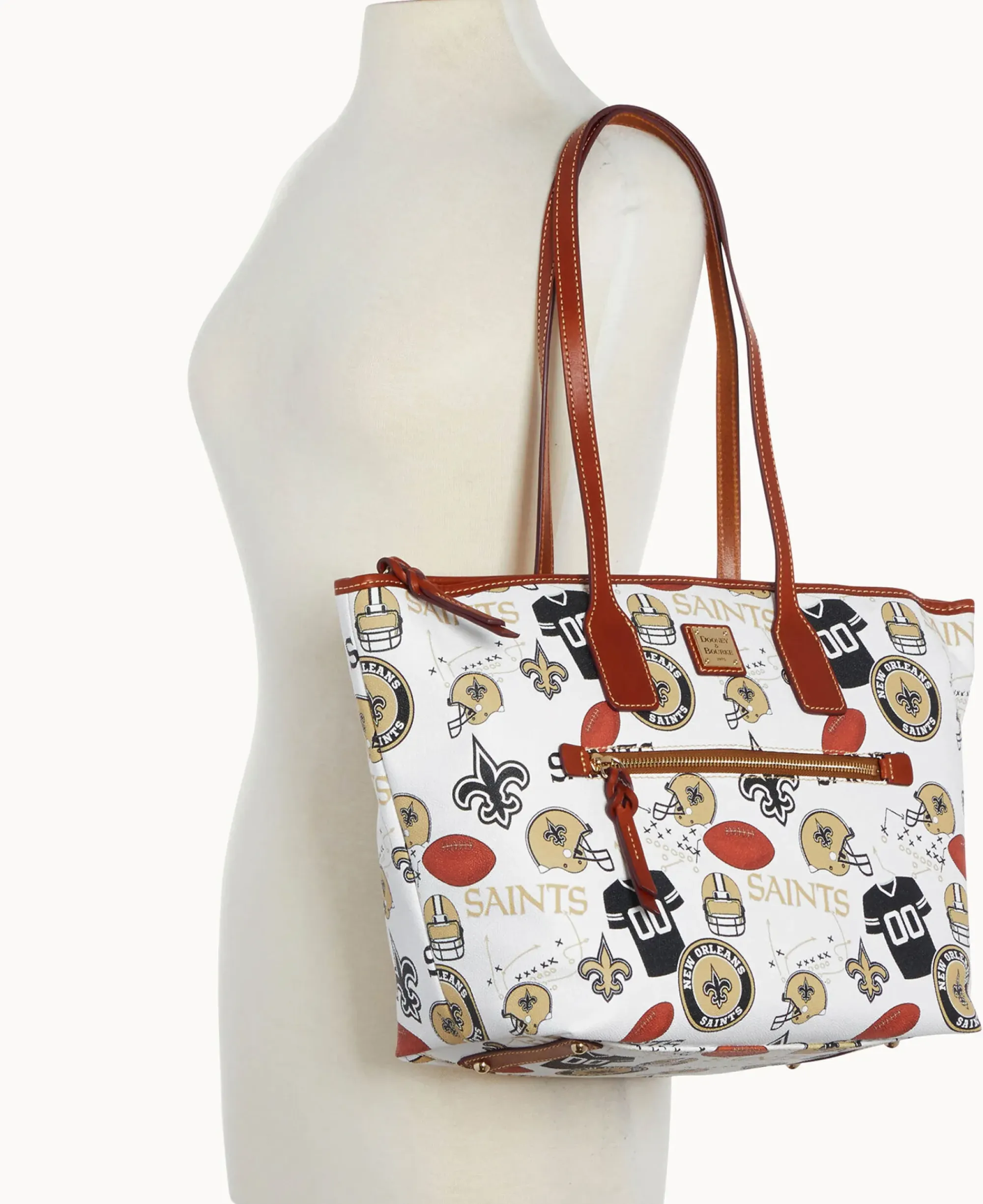 Dooney & Bourke Printed Fabric|Shoulder Bags<NFL Tote SAINTS