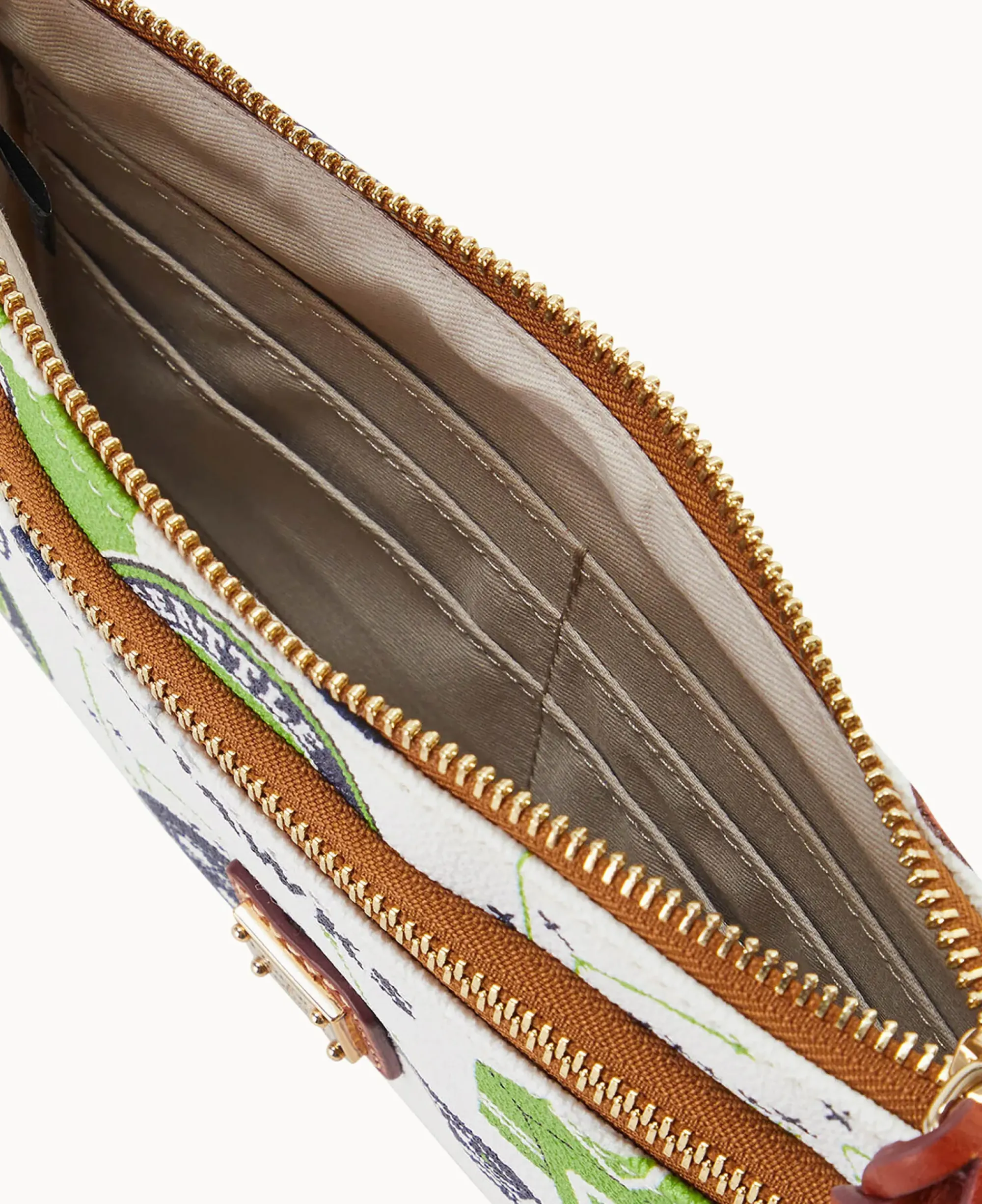 Dooney & Bourke Grab and Go|Wristlets<NFL Seahawks Double Zip Wristlet Seattle Seahawks