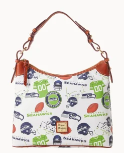 Dooney & Bourke Game Day Ready|Printed Fabric<NFL Hobo SEAHAWKS
