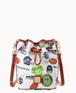 Dooney & Bourke Game Day Ready|Printed Fabric<NFL Small Drawstring SEAHAWKS