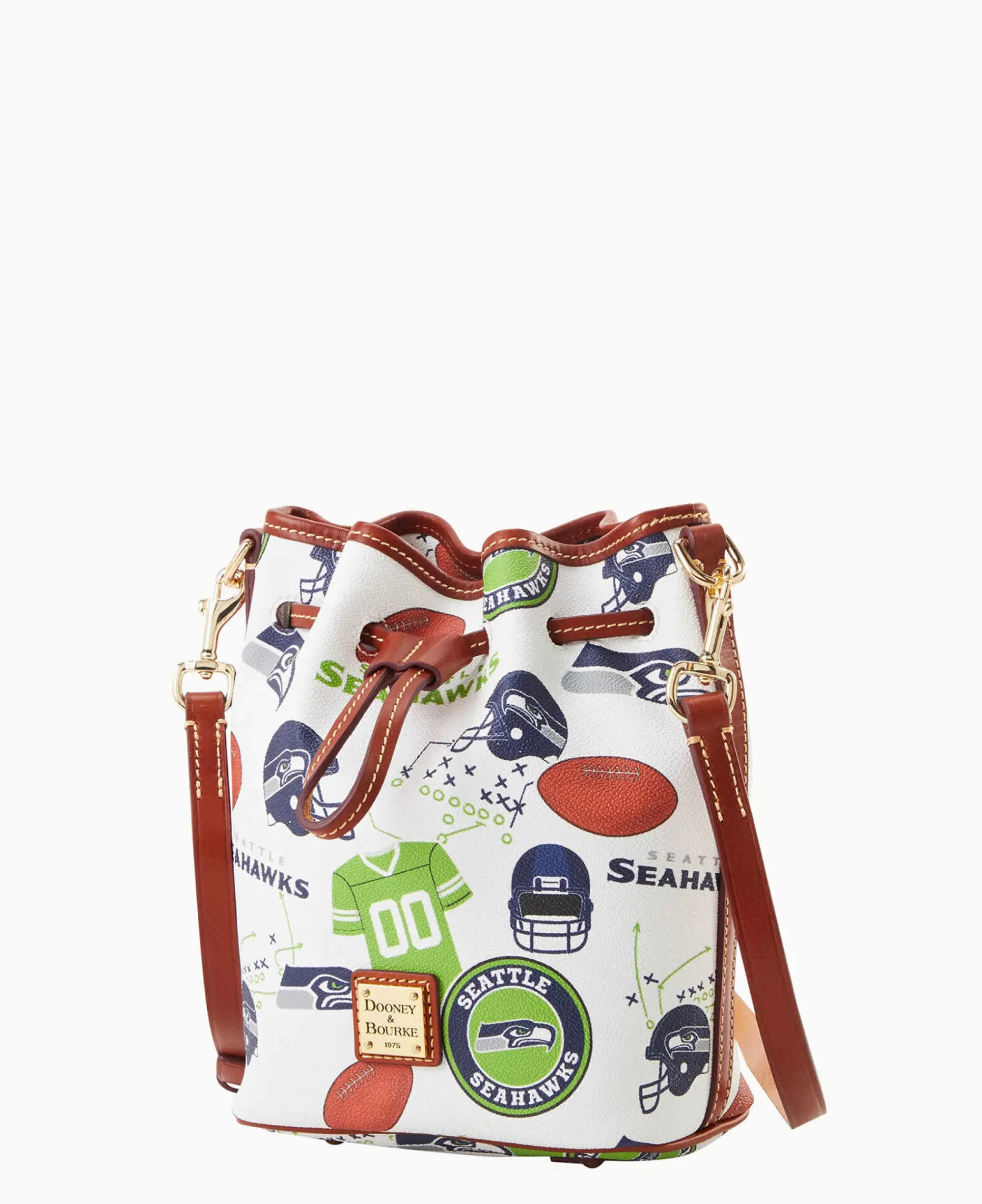 Dooney & Bourke Game Day Ready|Printed Fabric<NFL Small Drawstring SEAHAWKS