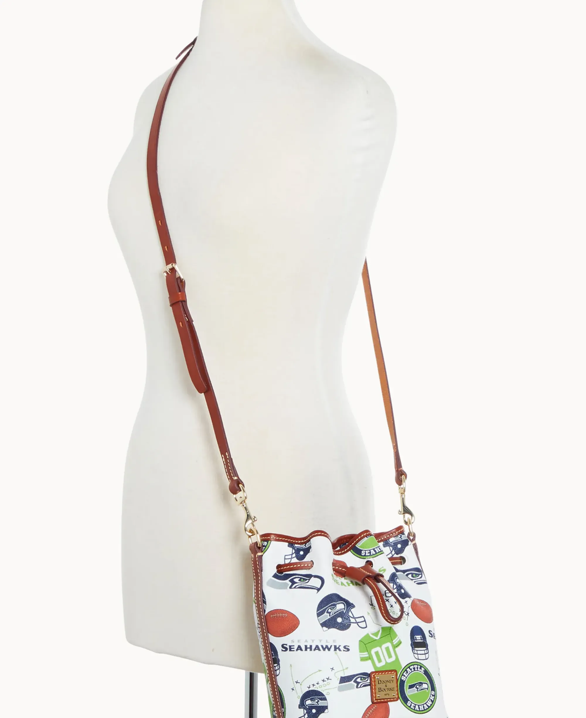 Dooney & Bourke Game Day Ready|Printed Fabric<NFL Small Drawstring SEAHAWKS