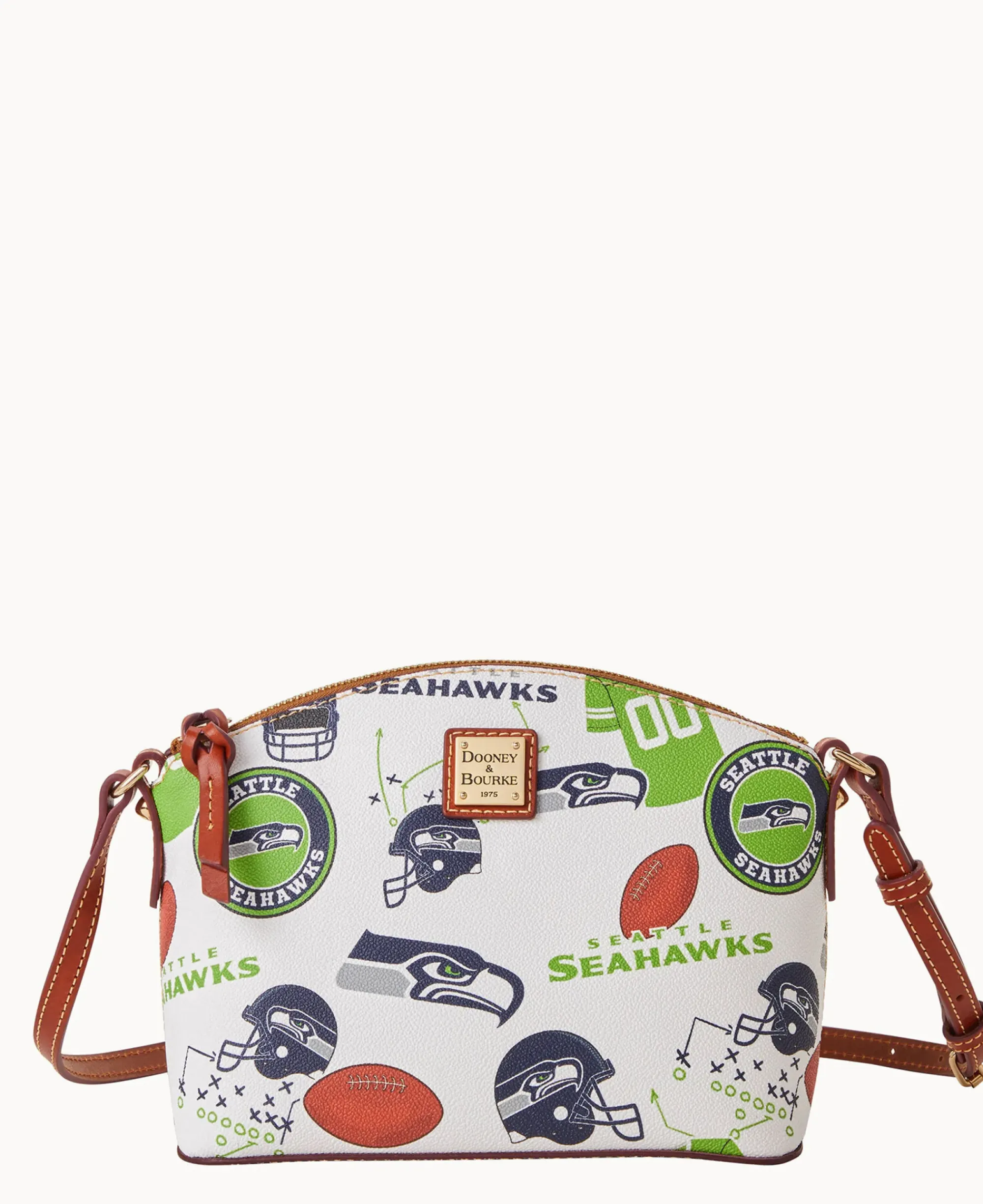 Dooney & Bourke Game Day Ready|Printed Fabric<NFL Suki Crossbody SEAHAWKS