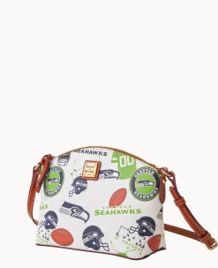 Dooney & Bourke Game Day Ready|Printed Fabric<NFL Suki Crossbody SEAHAWKS