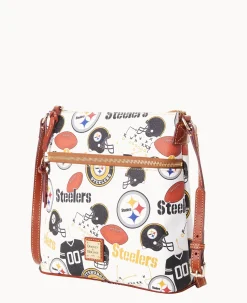 Dooney & Bourke Game Day Ready|Printed Fabric<NFL Crossbody STEELERS