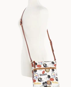 Dooney & Bourke Game Day Ready|Printed Fabric<NFL Crossbody STEELERS