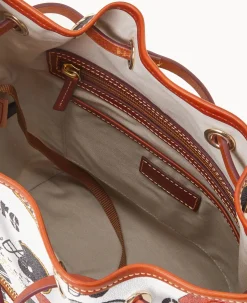 Dooney & Bourke Game Day Ready|Printed Fabric<NFL Drawstring STEELERS