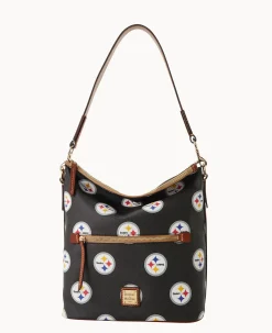 Dooney & Bourke Game Day Ready|Printed Fabric<NFL Large Sac Steelers