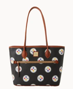 Dooney & Bourke Game Day Ready|Printed Fabric<NFL Tote Steelers