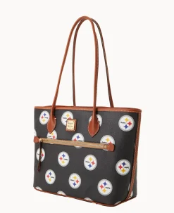 Dooney & Bourke Game Day Ready|Printed Fabric<NFL Tote Steelers