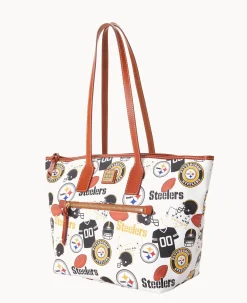 Dooney & Bourke Game Day Ready|Printed Fabric<NFL Tote STEELERS