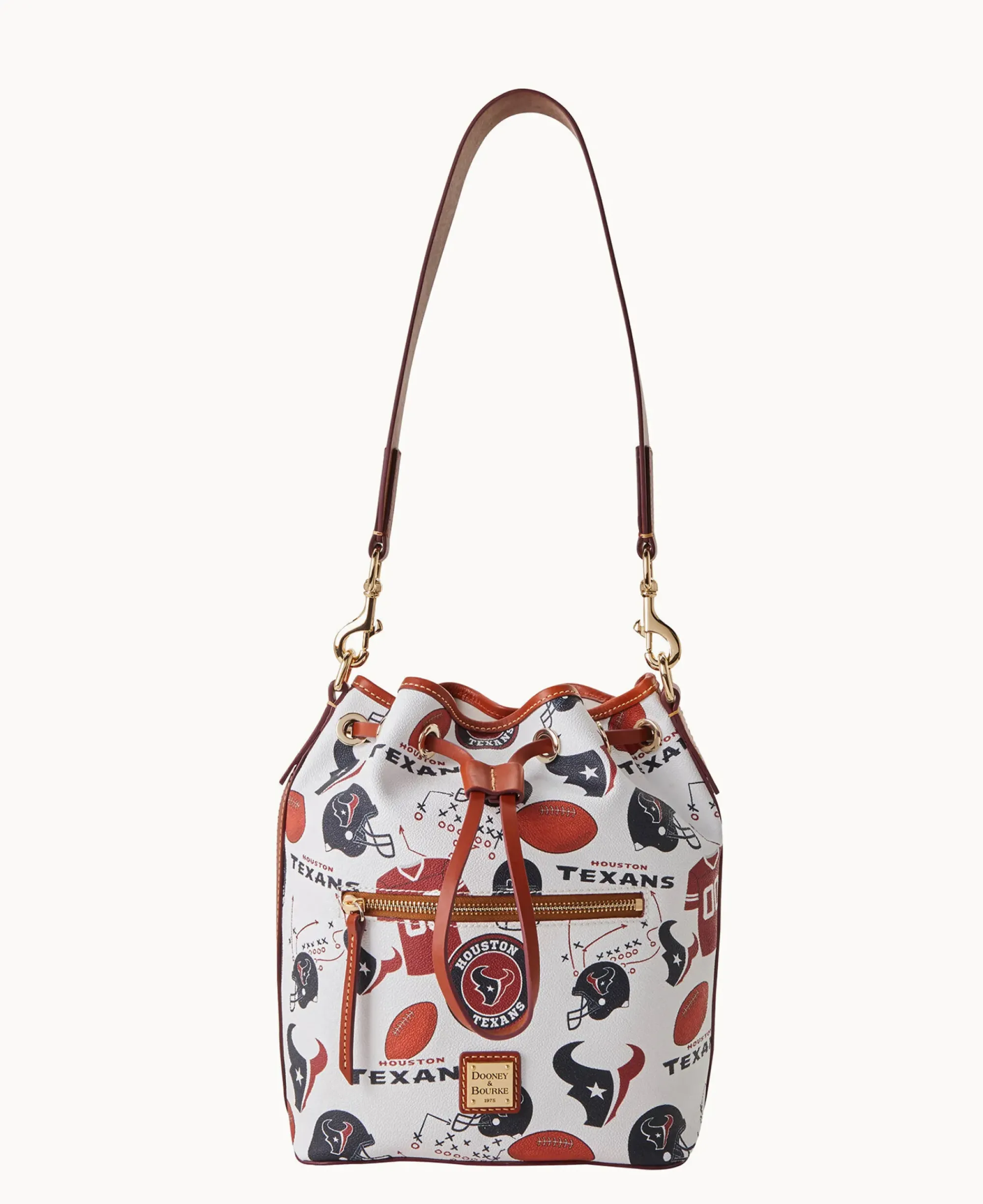 Dooney & Bourke Game Day Ready|Printed Fabric<NFL Drawstring TEXANS