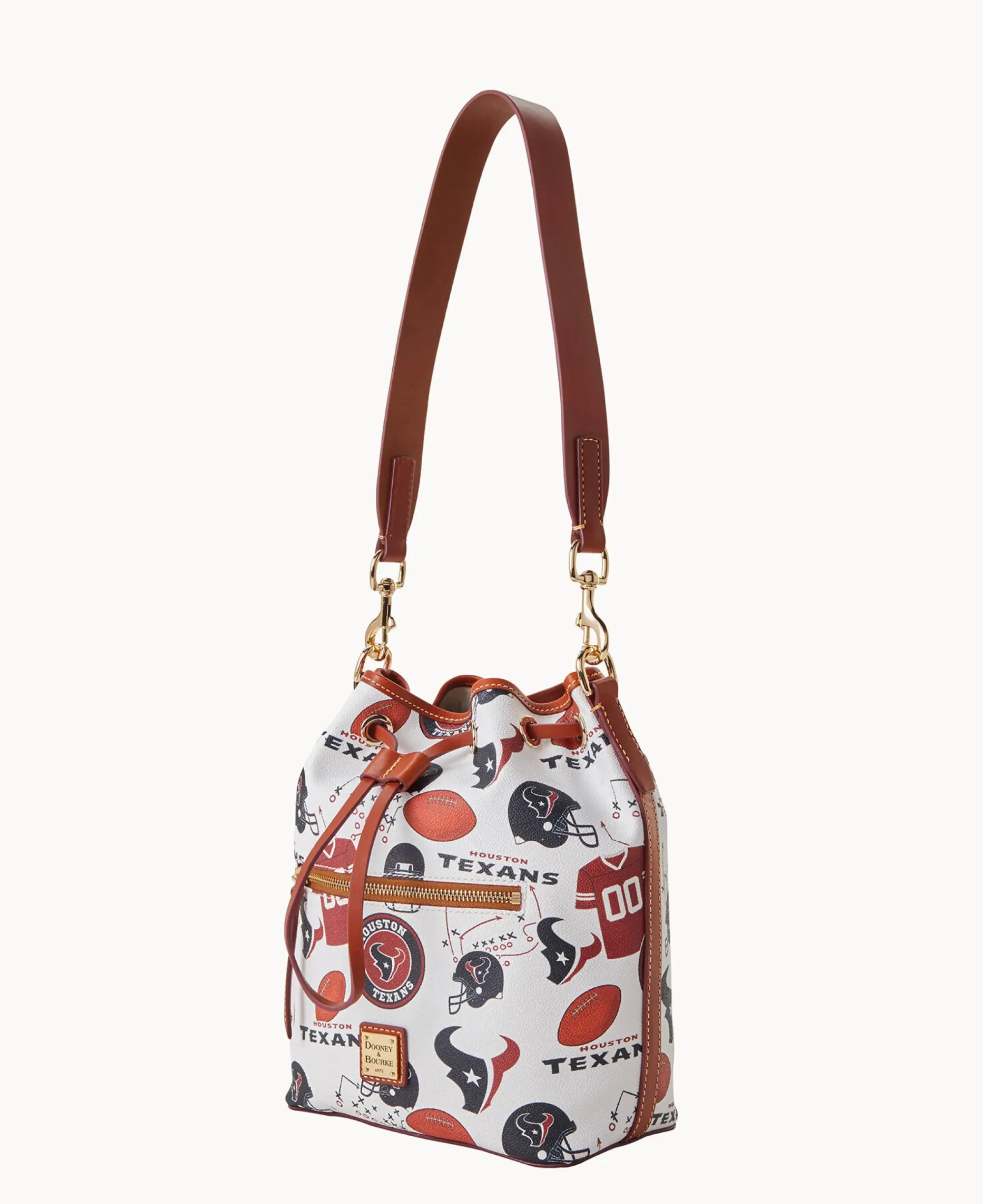 Dooney & Bourke Game Day Ready|Printed Fabric<NFL Drawstring TEXANS