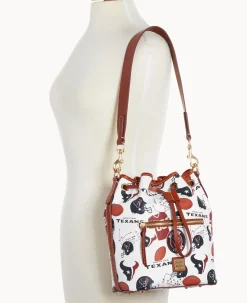 Dooney & Bourke Game Day Ready|Printed Fabric<NFL Drawstring TEXANS