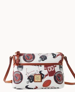 Dooney & Bourke Game Day Ready|Printed Fabric<NFL Ginger Crossbody TEXANS