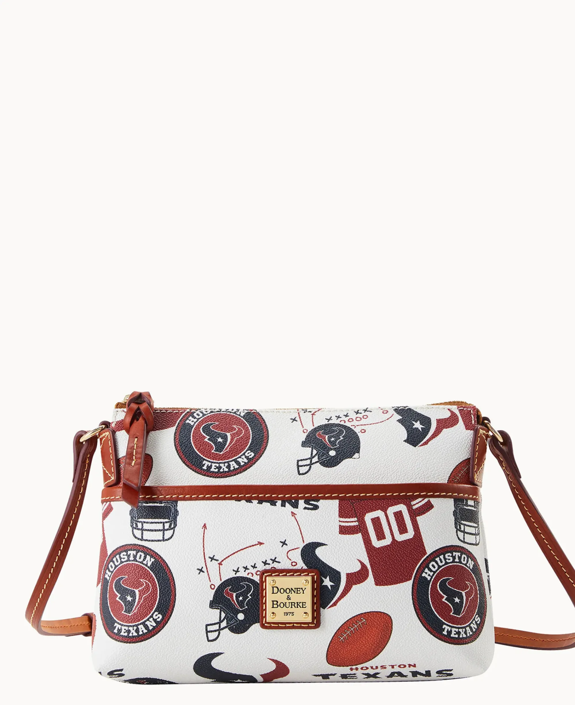 Dooney & Bourke Game Day Ready|Printed Fabric<NFL Ginger Crossbody TEXANS