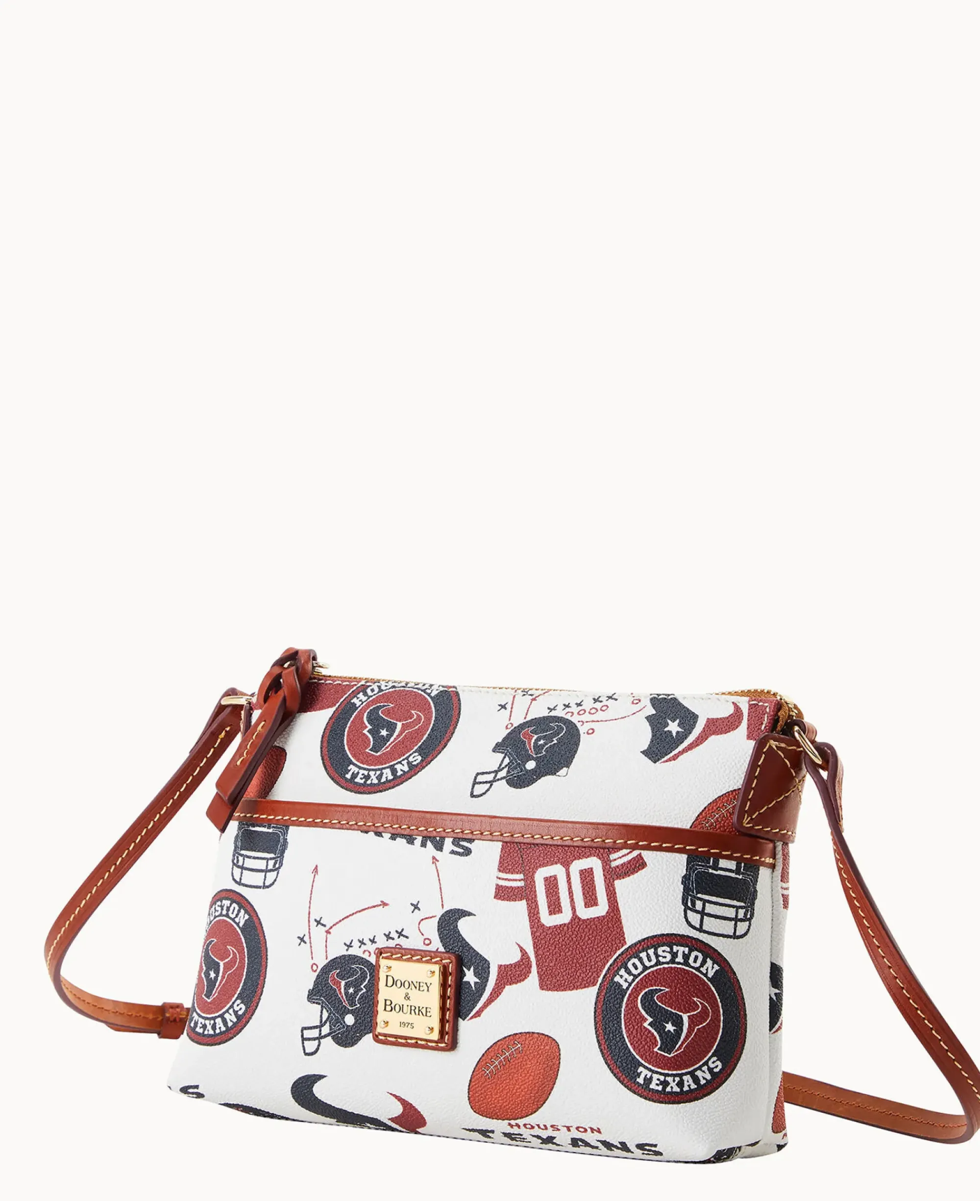 Dooney & Bourke Game Day Ready|Printed Fabric<NFL Ginger Crossbody TEXANS