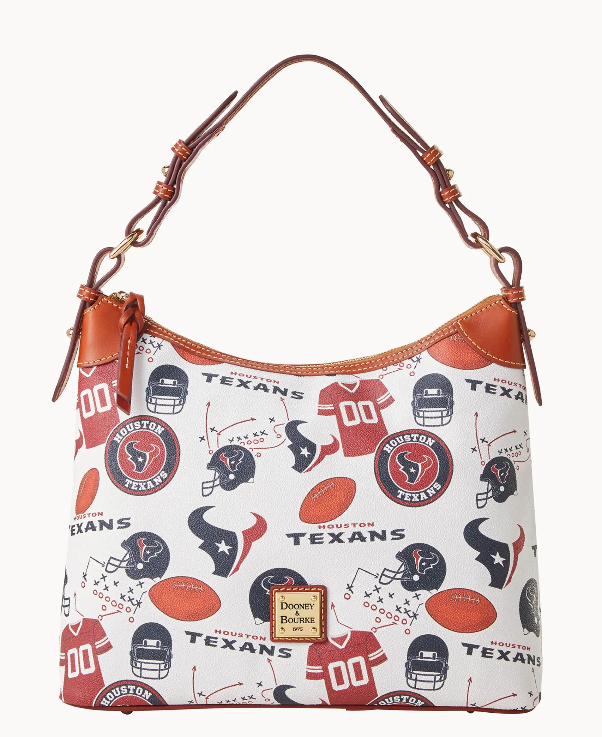 Dooney & Bourke Game Day Ready|Printed Fabric<NFL Hobo TEXANS