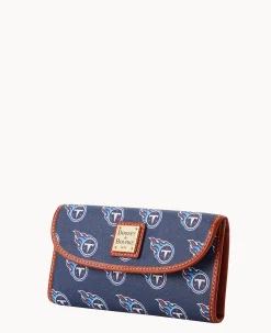 Dooney & Bourke Grab and Go|Clutches<NFL Continental Clutch TITANS