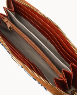 Dooney & Bourke Grab and Go|Wristlets<NFL Large Zip Around Wristlet TITANS