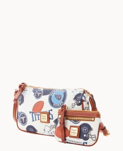 Dooney & Bourke Game Day Ready|Printed Fabric<NFL Lexi Crossbody Sm Coin Case TITANS