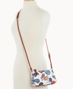 Dooney & Bourke Game Day Ready|Printed Fabric<NFL Lexi Crossbody Sm Coin Case TITANS