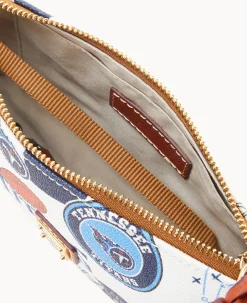Dooney & Bourke Game Day Ready|Printed Fabric<NFL Lexi Crossbody Sm Coin Case TITANS