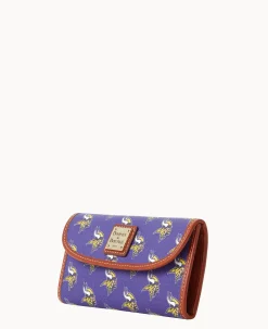 Dooney & Bourke Grab and Go|Clutches<NFL Continental Clutch VIKINGS