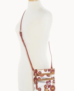 Dooney & Bourke Game Day Ready|Printed Fabric<NFL N S Triple Zip Crossbody WASHINGTON