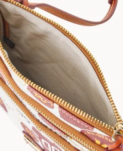 Dooney & Bourke Game Day Ready|Printed Fabric<NFL N S Triple Zip Crossbody WASHINGTON