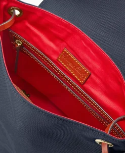 Dooney & Bourke Spring Style|Ready For the Getaway<Nylon Flap Backpack Navy