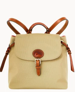 Dooney & Bourke Spring Style|Ready For the Getaway<Nylon Flap Backpack Khaki